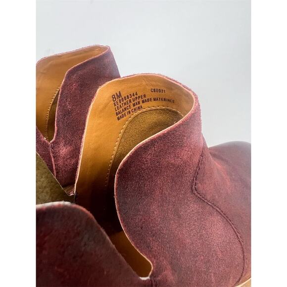 Kork-Ease Women's Skye Red Leather Ankle Boots Size 8M - Picture 8 of 12